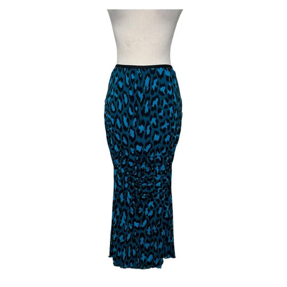 Diane Von Furstenberg evergreen leopard print midi skirt size M - Picture 12 of 12
